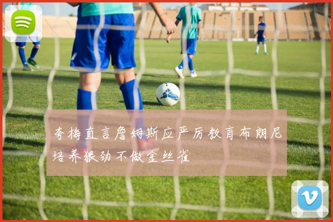 夸梅直言詹姆斯应严厉教育布朗尼培养狠劲不做金丝雀